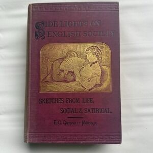 Side-Lights On English‎ Society E. C. Grenville Murray 3rd Ed. 1885 Antique Book